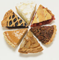 Pie slices of all kinds