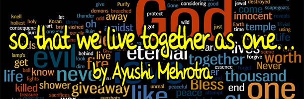 So that we live together as one by Ayushi Mehrotra