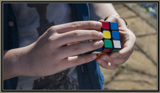 The Boy with the Rubik's Cube by Pedro